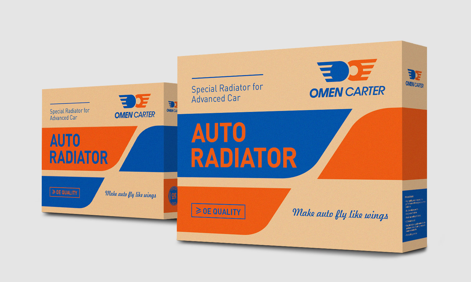 OMEN CARTER 阿曼卡特汽車散熱器汽配品牌logo設計包裝設計