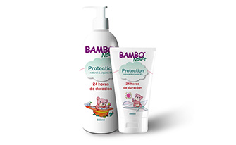 BAMBO班博熊寶寶嬰兒護膚品包裝設計嬰兒沐浴露防曬霜包裝設計