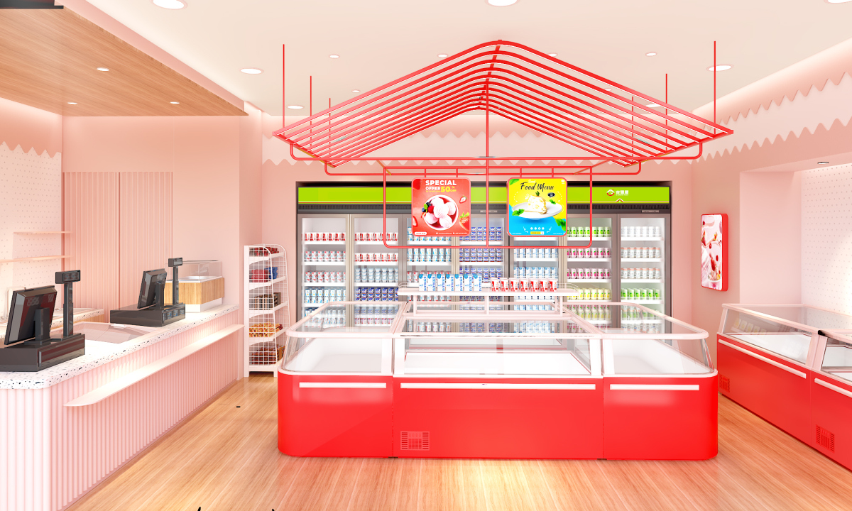 吉雪屋冷凍食品便利店連鎖店鋪空間設(shè)計