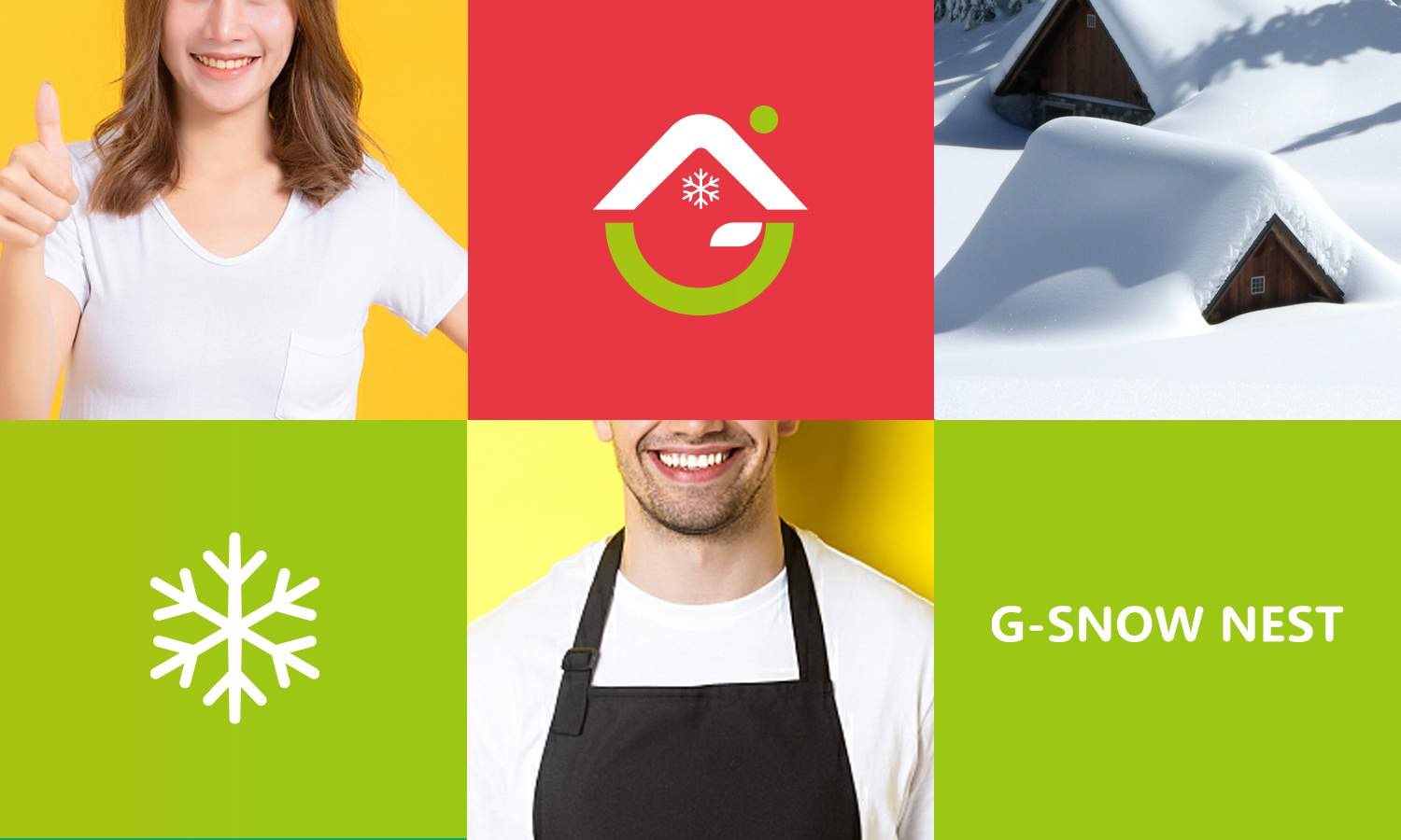 吉雪屋冷凍食品便利店品牌命名設(shè)計-logo,vi